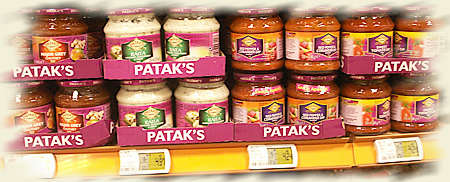 Les sauces indiennes Patak's